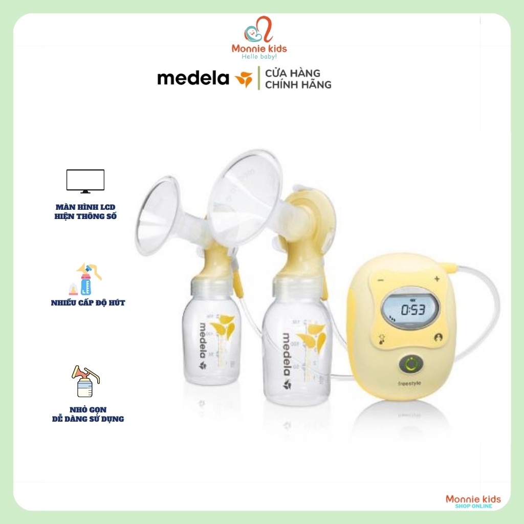 Máy hút sữa điện đôi Medela Freestyle, máy vắt sữa cầm tay cho mẹ