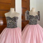 Sequins/Tulle Ball Gown | Debut JS Prom