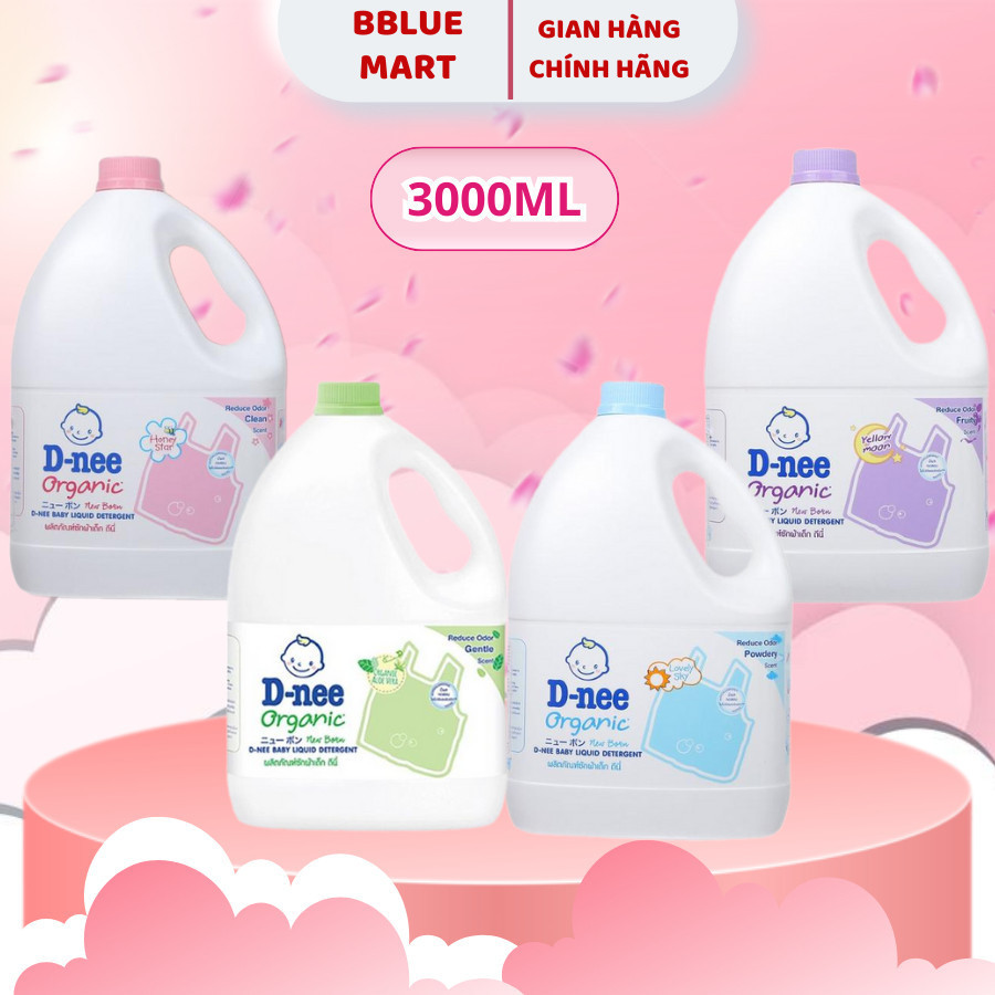SỈ 3 CAN Nước Giặt Dnee 3000ml Chính Hãng Phù Hợp Cho Da Bé- ..