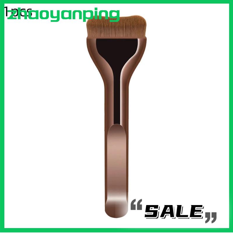 zhaoyanping 1 2pcs siêu mỏng Foundation bàn chải tổng hợp lông ứng dụng chính xác cho kem lỏng streak-miễn phí tất cả các loại da công cụ - 8