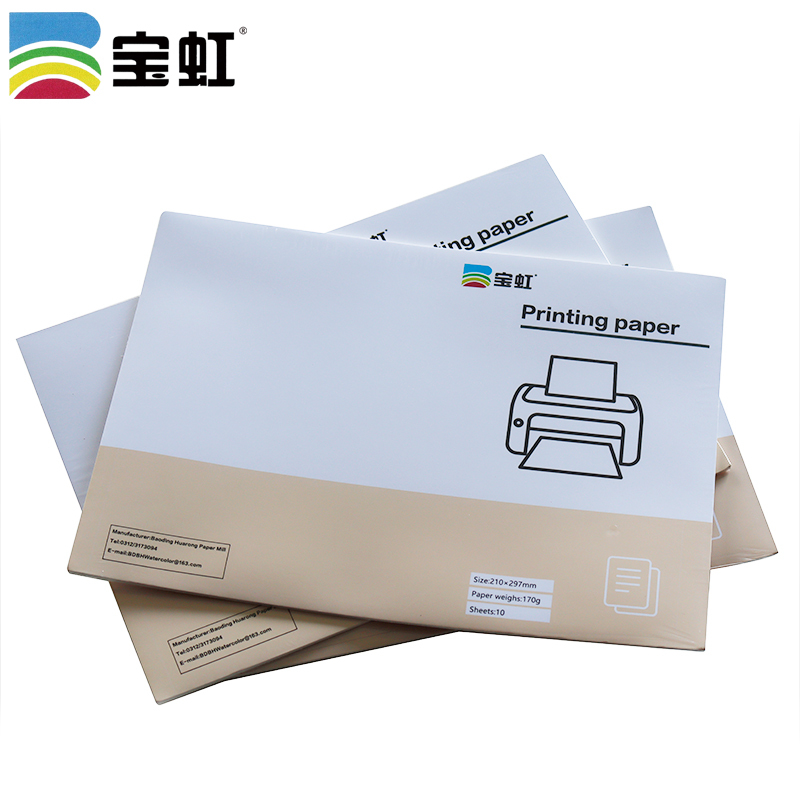 Máy in laser Sticker 100% Laser trong suốt GiấY Dán 10 Sheets A4 không thấm nước cao cấp Giấy in cho Máy in laser