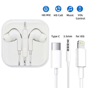 Apple Wired Lightning Earbuds for iPhone 15/14/13/12/11 Pro Max