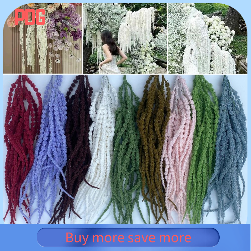PDG Nhiều màu sắc Cây treo nhân tạo Bọt Đồ trang trí Hoa Amaranthus treo Đẹp Phụ kiện Hoa tua dài treo Trang trí đám cưới châu Âu