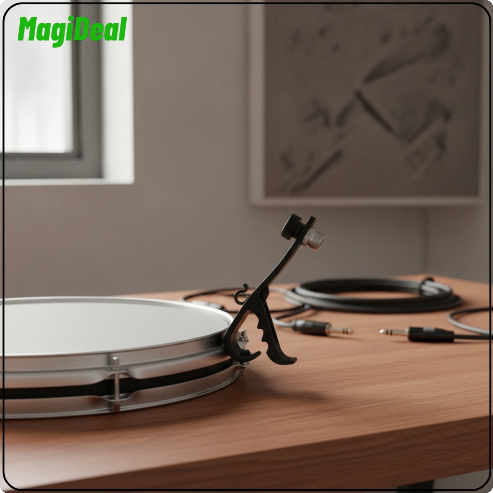 MagiDeal Slim Drum Clamp with Adjustment Knob Compact Drum Hardware Clamp Adjustable Tom Mount Secure for Drummers, Percussionists, Stage, Rehearsal ราคา 664 บาท*ส่งฟรี