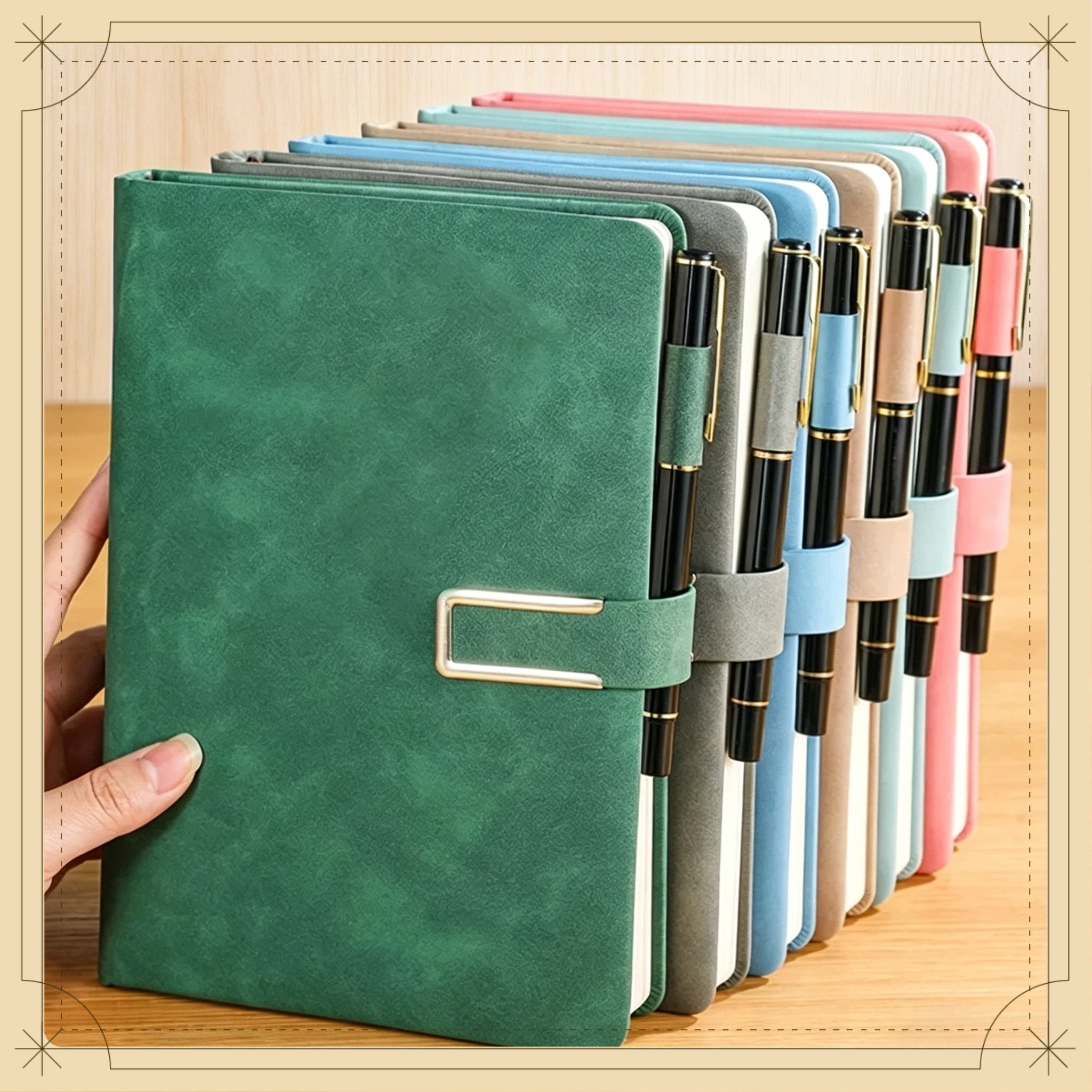 Vintage A5 Leather Notebook Soft Cover Personalized Journal Diary Multifunctional Notepad For Business School Office Use SDFF