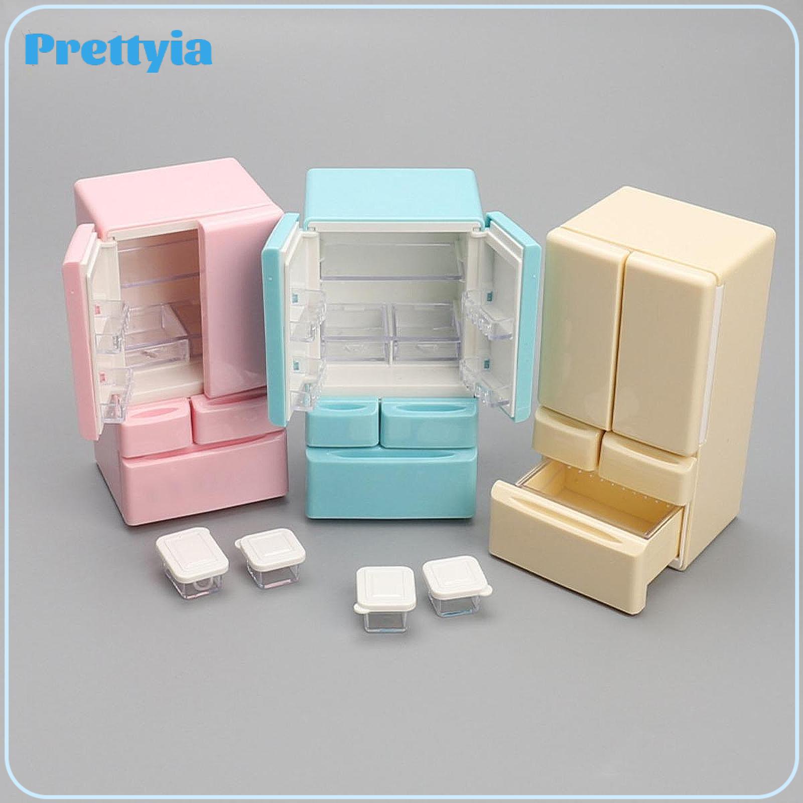 1/12 Dollhouse Miniature Refrigerator Dollhouse Furniture Double Door Refrigerator Dollhouse Decoration for 6" Action Figure ราคา 529 บาท*ส่งฟรี
