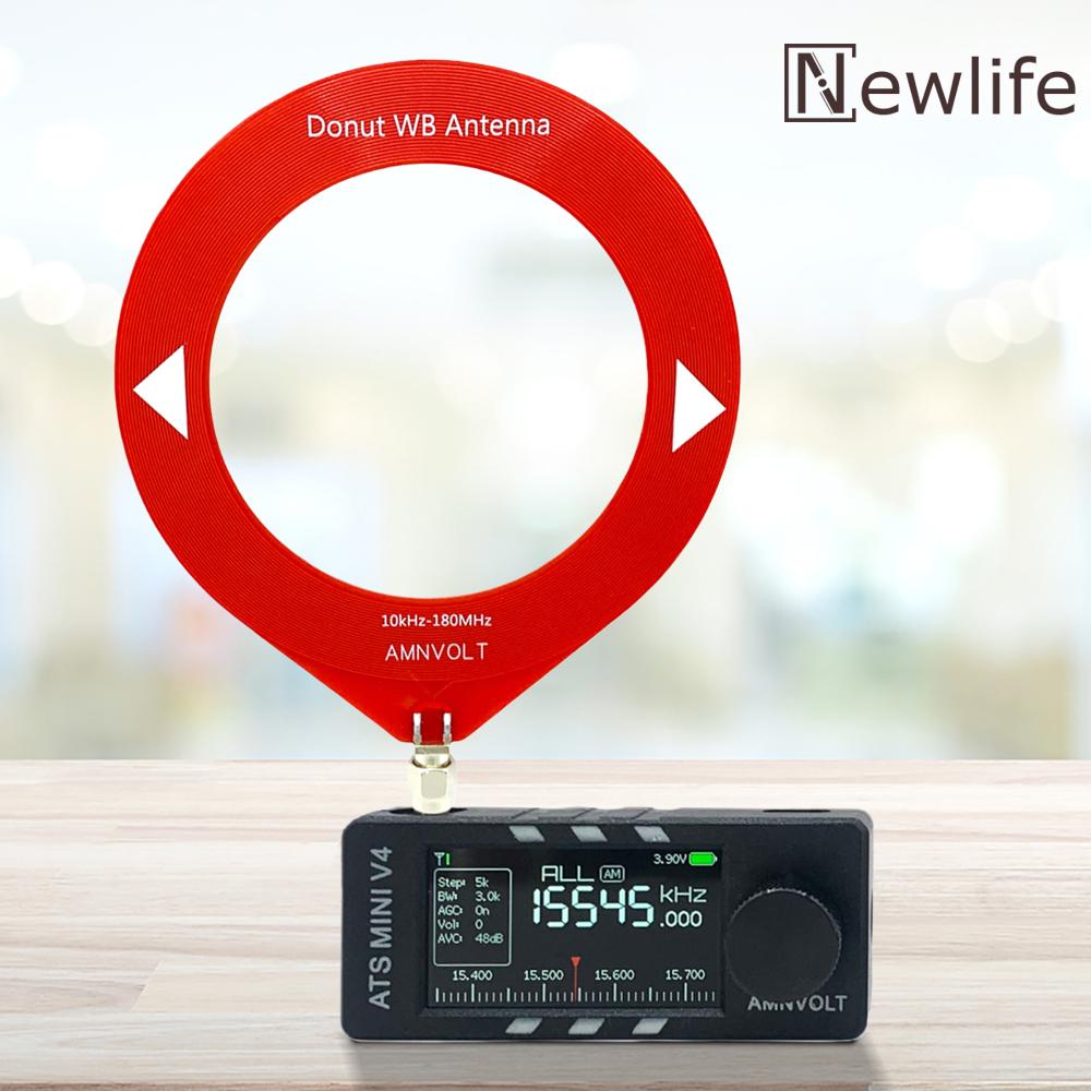 V4 ATS MINI Car Stereo Receiver 1.9inch IPS Display AM FM Radio with Si4732 DSP for Automotive Audio