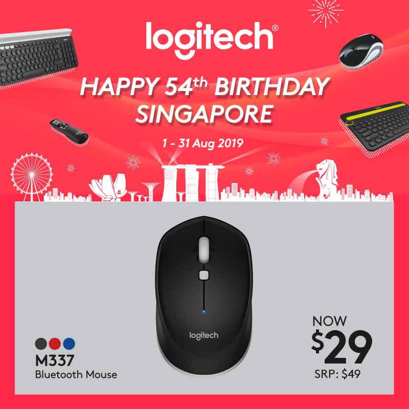Logitech M337 Blue Compact Bluetooth Only Mouse (Apple Mac, Microsoft Windows) #LogitechCnPNationalDayPromo2019