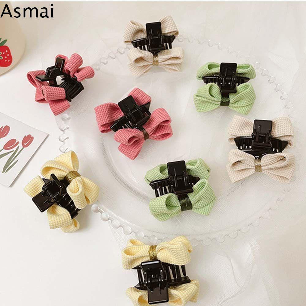 ASMAI Dễ thương Ngọt ngào Tóc Phụ Kiện Acrylic Tất cả các trận đấu Hàn Quốc Phong Cách Chlidren của Clip Tóc Bowknot Tóc Chủ BOW Tóc Claw Grosgrain Nơ Kẹp Tóc