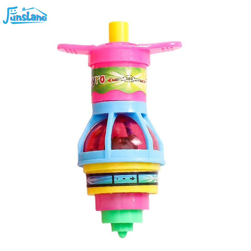 FunsLane Light Up Flashing Spinning Tops LED Light Up UFO Spinning Tops Novelty Gyroscope Toys For Kids Gifts Party Favor