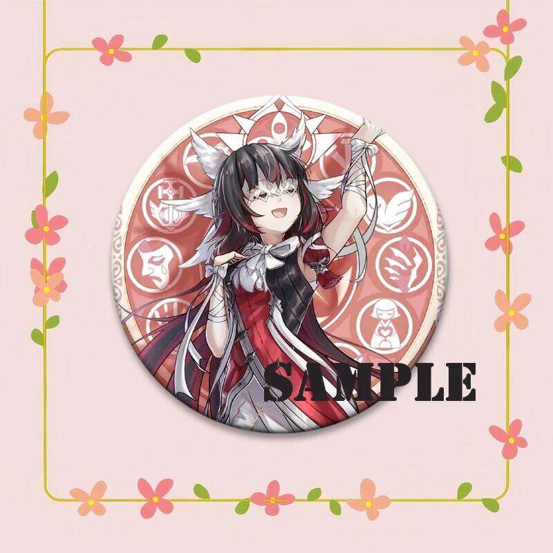 Columbina Alice Aino Kyryll Chudomirovich Flins Cartoon Brooches Game Genshin Impact Badge Pins Back