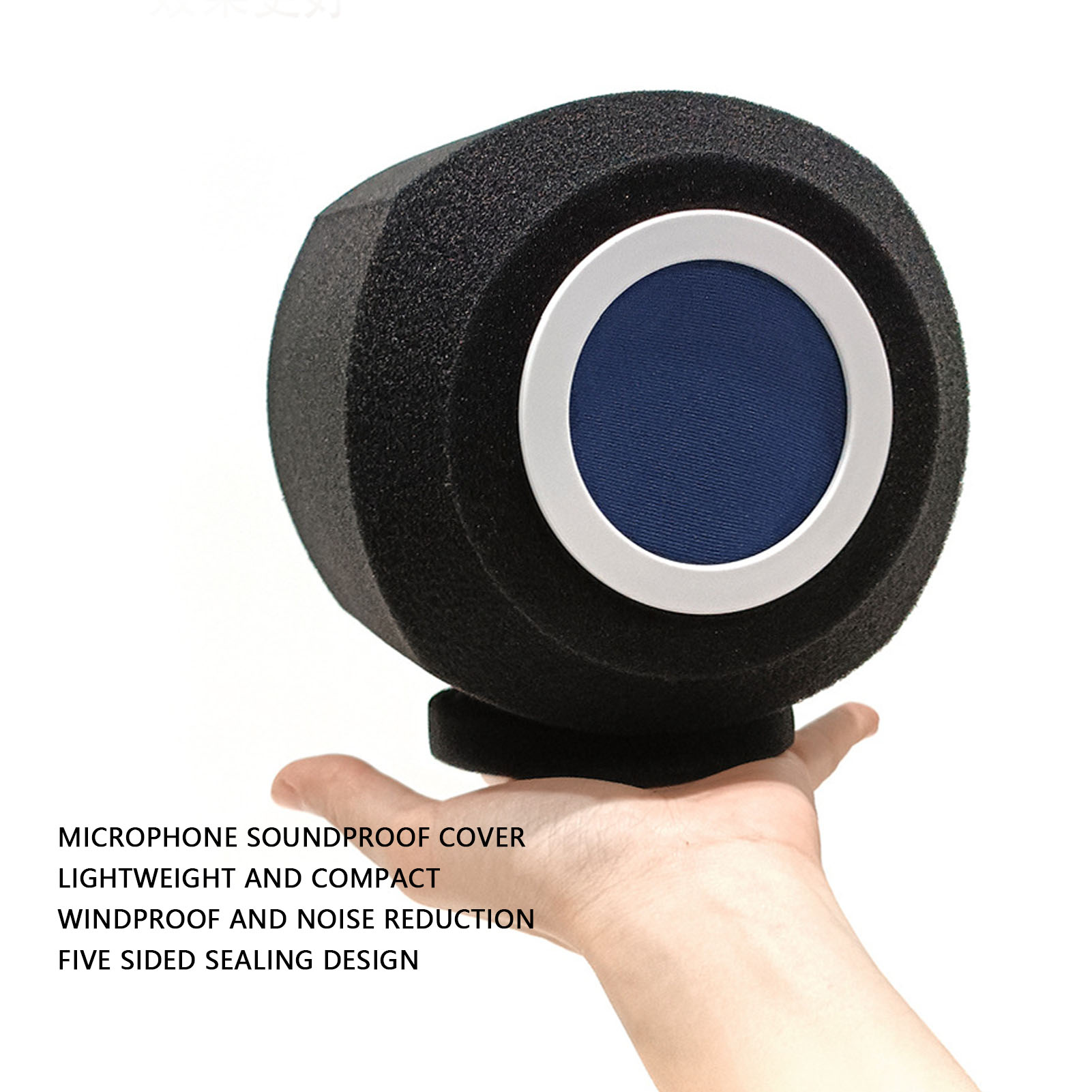Bộ giảm tiếng ồn Micro ít nhiễu cửa chắn gió xe ôtô bộ lọc nhạc pop cho mic điện dung thông thường