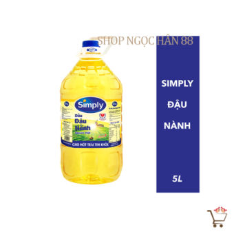 Dầu ăn đậu nành Simply - Can 5L DATE MỚI