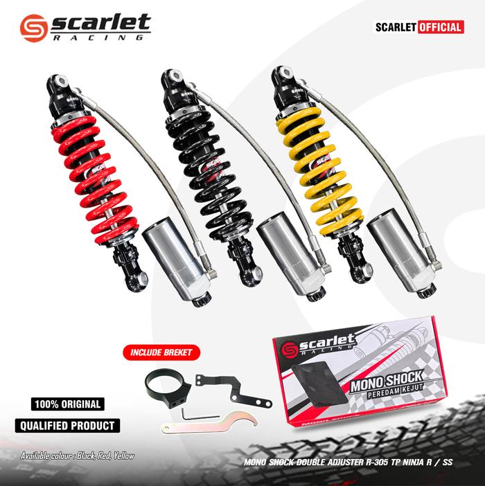 SCARLET RACING - MONO SHOCK DOUBLE ADJUSTER R-305-TP NINJA R NINJA SS Harga 1,588,000 rupiah*Gratis Ongkir