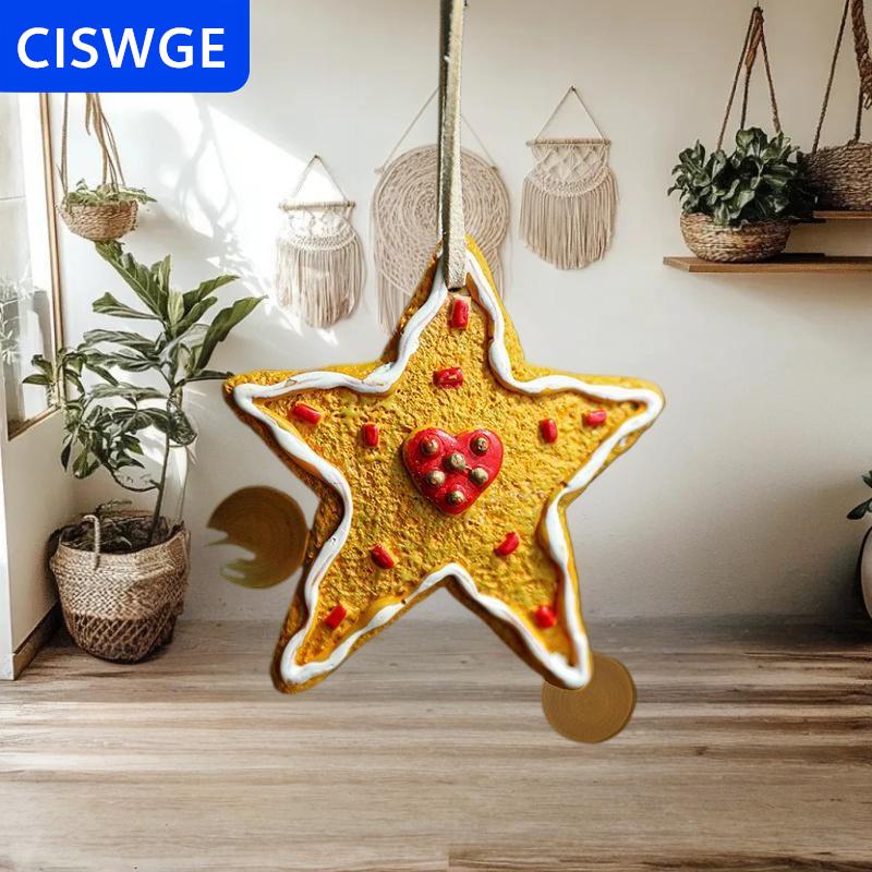 [COD] CISWGE New Giáng Sinh Nhựa Mặt Dây Chuyền Ngựa Xmas Cây Trang Trí Giáng Sinh Vớ Món Quà Nhà Tự Làm Trẻ Em Đồ Chơi Quà Tặng Xmas Đồ Trang Trí