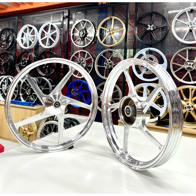 Mâm 5cây cnc x1r Wave Sirius ex2010 Ex135 wave110 Future - mâm cnc crom - đen - cam