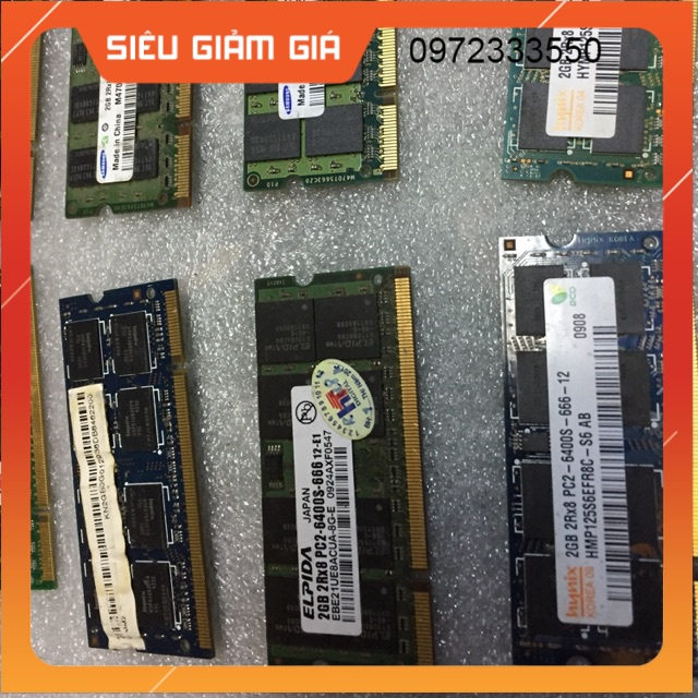 ram laptop máy bàn 1g 2g Giá 69,300 Đồng*Miễn phí vận chuyển