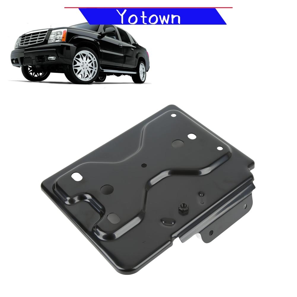 Yotown Cftgiw Trái bên lái xe Pin Khay Màu Đen Kim Loại Mạnh Mẽ Sức Mạnh Bằng Chứng Thay Thế Cho Cơ Sở 2002 2006 Xe Đen Pin Khay Ổ Đĩa Bên kẹp giữ ắc quy bên lái xe Pin Tr