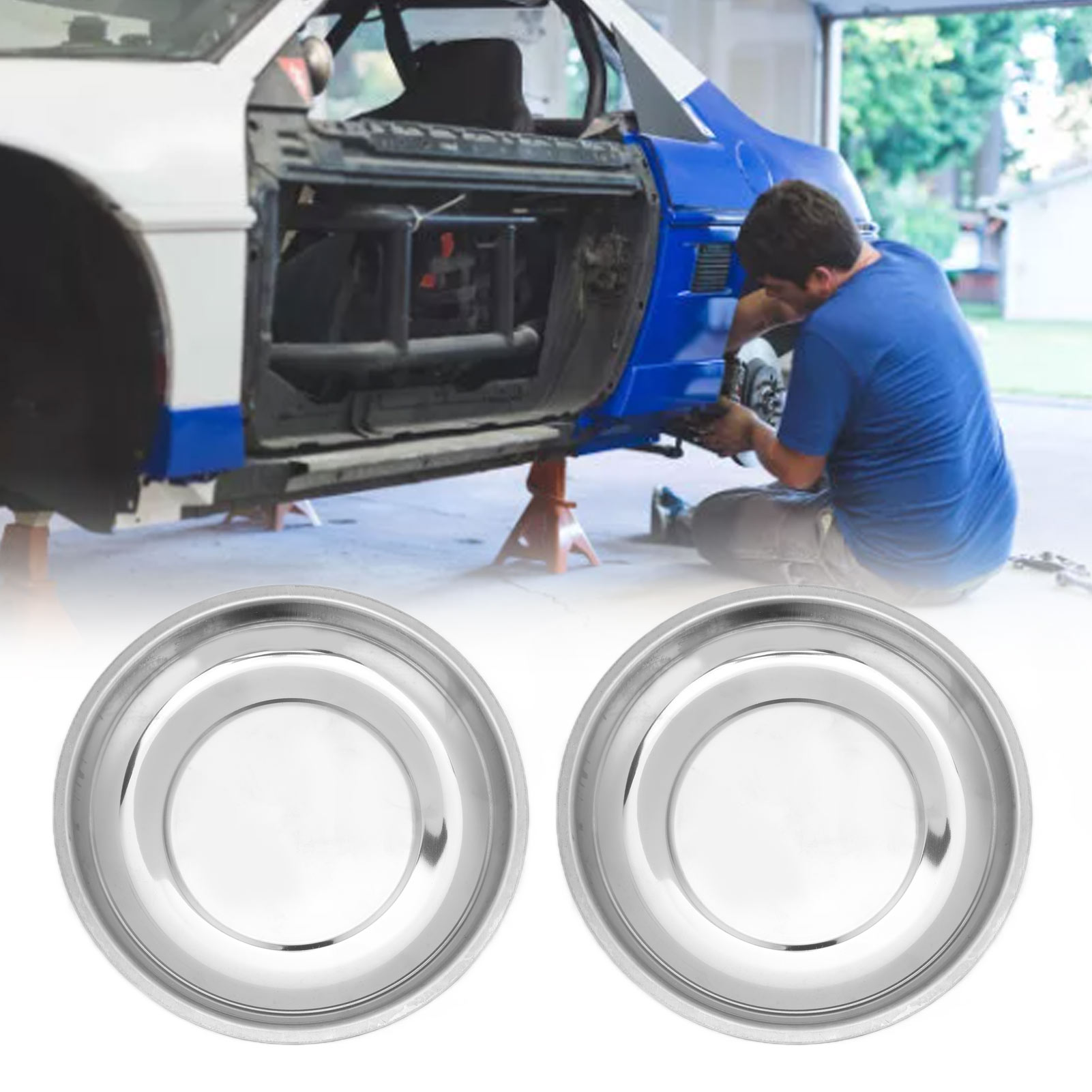 Magnetic Tool Holder Magnetic Parts Tray 2pcs for Auto Repairing