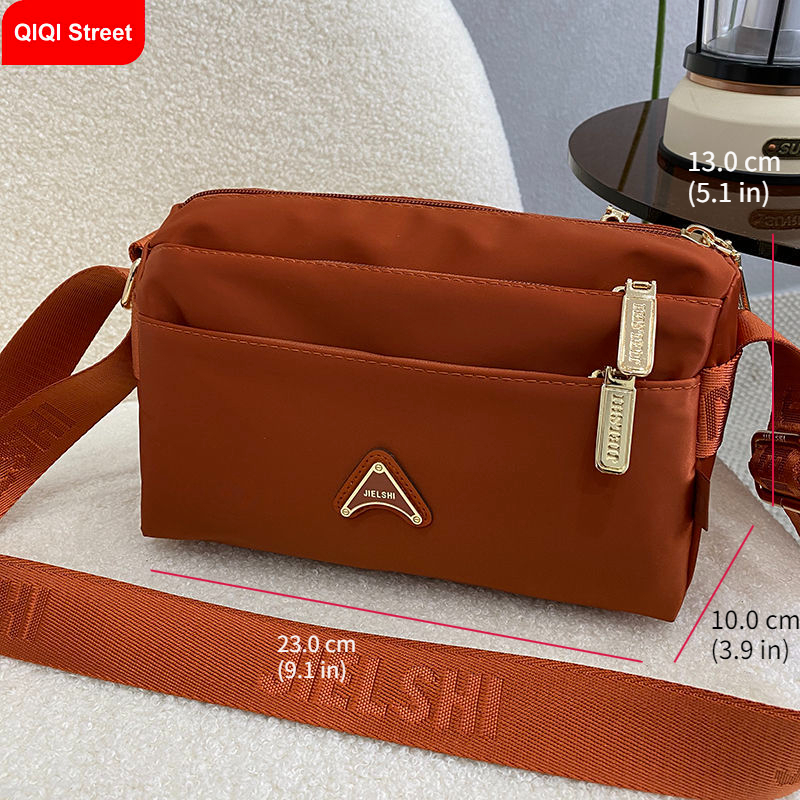 bag for women, cross-body shoulder bag, oxford cloth versatile small bag, women's new four seasons universal multi-layer nylon canvas bag