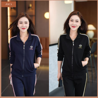 Bộ Nỉ Thu Đông Nữ, Bộ Đồ Thể Thao Thời Trang Xuân Thu Cho Phụ Nữ Trung Niên có đủ size lớn-BTT06