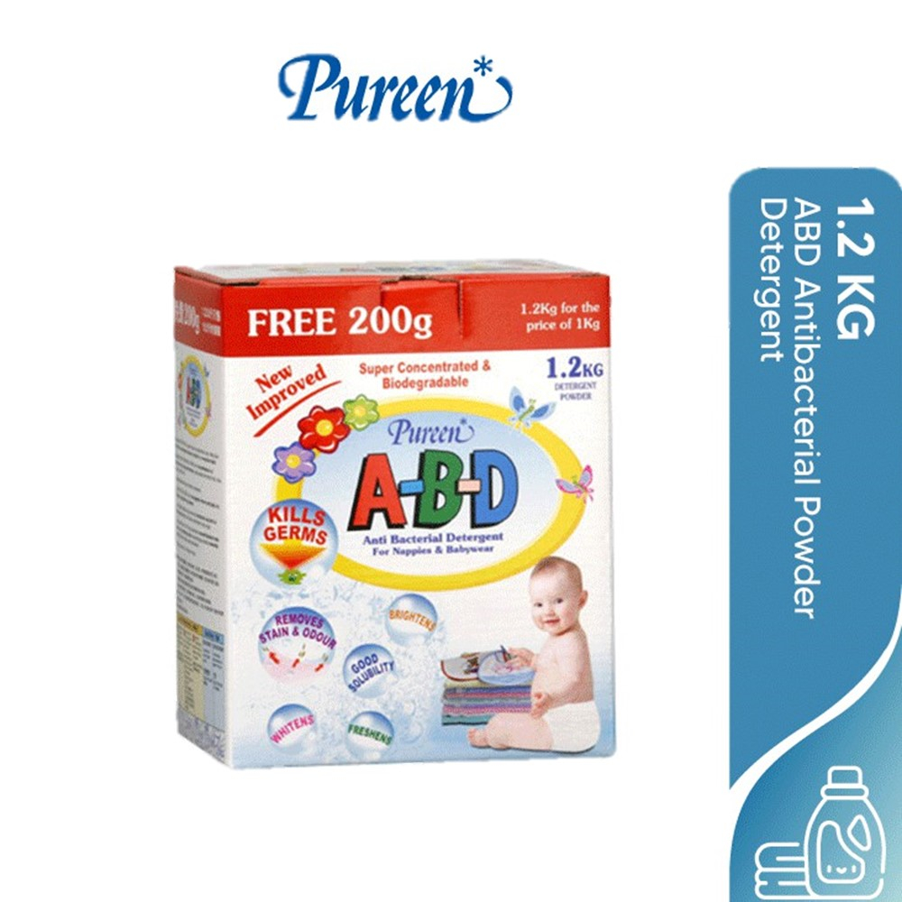 Pureen ABD Antibacterial Powder Detergent (1.2kg) - Super Concentrated & Biodegradeable