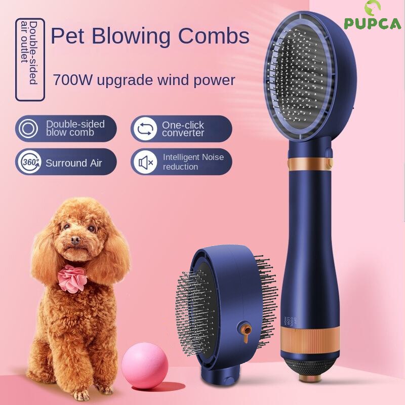 Pet Hair Dryer Two-Sided Quiet Blowing Combs Dog Hair Comb Hot air Comb 3-Speed constant temperature protection for skin Comb ราคา 1,096 บาท*ส่งฟรี