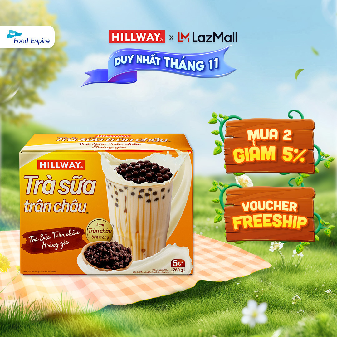 Trà Sữa Trân Châu Hoà Tan - Hillway - Vị Truyền Thống