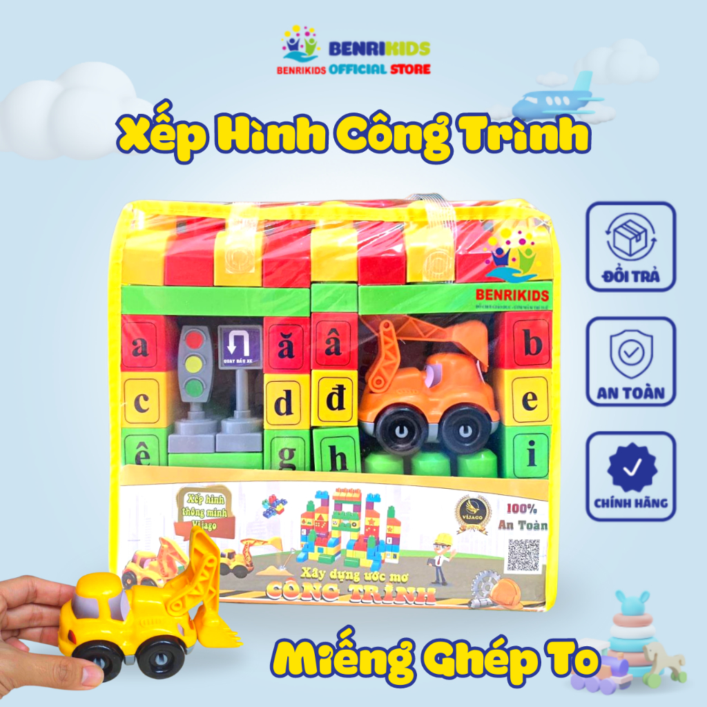 Vijago Vietnamese learning combination building blocks set