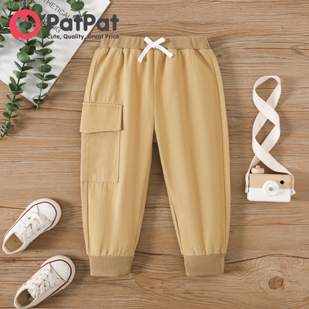 PatPat Toddler Boy Solid Sweatpants