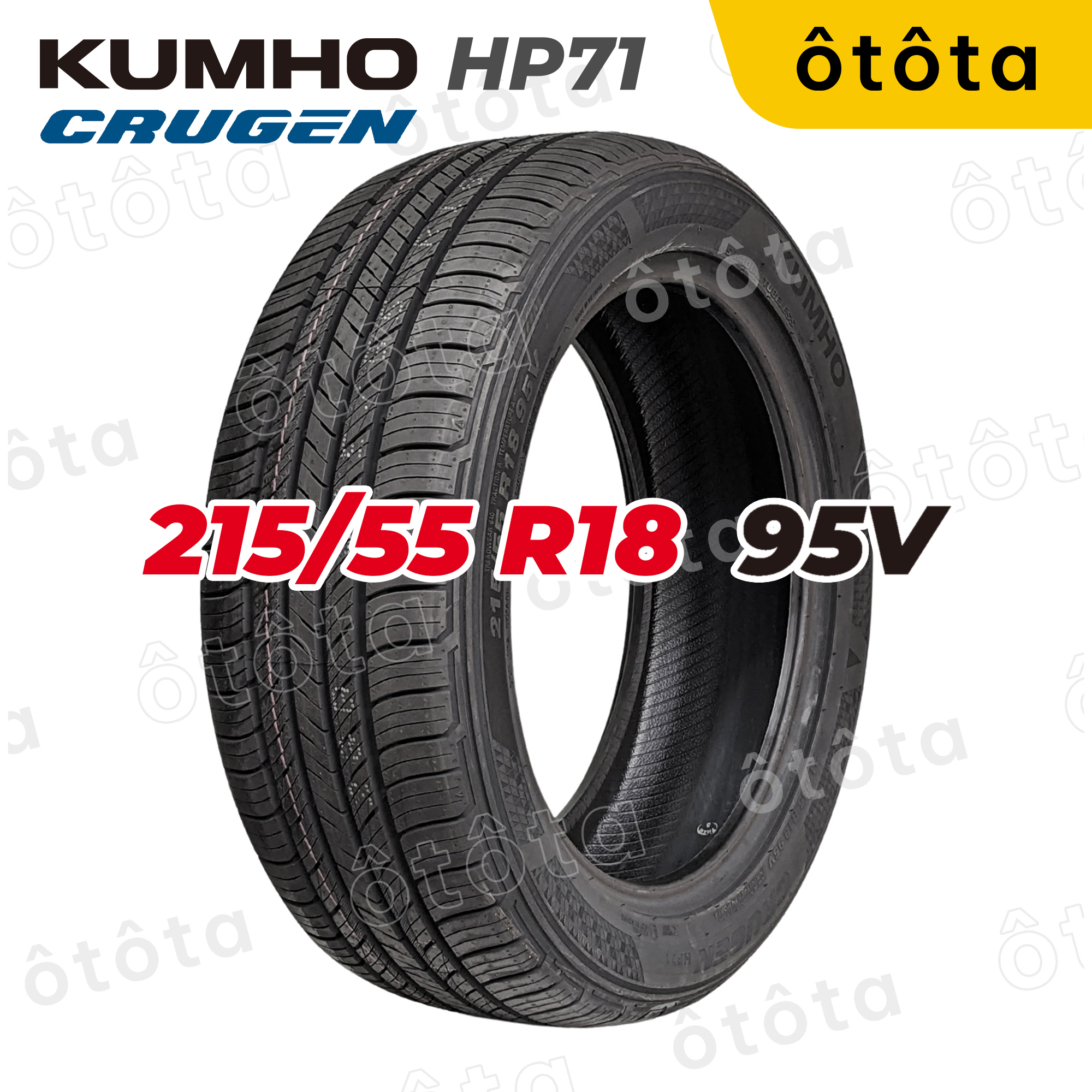 Kumho Hp71 Car Tire 215/55 R18 95V - Genuine 5-Year Warranty (215/55R18, 215 55 R18) Giá 4,215,791 Đồng*Miễn phí vận chuyển