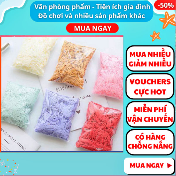 Giấy rơm vụn chống sốc trong hộp quà , Giấy rơm lót hộp quà , Giấy rơm trang trí dùng để gói quà tặng , Giấy rơm màu trang trí hộp quà cực đẹp , Giấy rơm, giấy kraft cắt sợi dùng gói hàng , Aplusmart