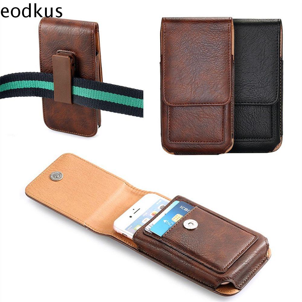 EODKUS Cho 3.5-6.3" Phụ Kiện điện thoại Túi đựng điện thoại Phong Cách kinh doanh Điện thoại di động Điện Thoại di động Pouch Trường Hợp Ví điện thoại Điện thoại Túi Vành Đai Mens Eo Gói