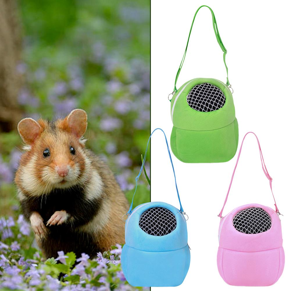 Small Pet Portable Carrier Bag Sponge Nest Mesh Breathable Bird Carrier For Hamster Bag Shoulder B9L3