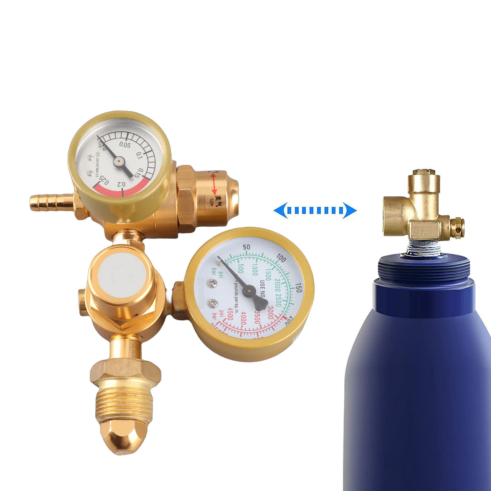 Garosa Bộ điều chỉnh hàn khí cho xi lanh Argon và CO2 CGA580 Tương thích với lưu lượng kế TIG MIG Đồng hồ đo áp suất 4500 PSI Ổ cắm 1/4 inch Giá 626,000 Đồng*Miễn phí vận chuyển
