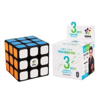 1pc Yuxin Black Kylin 3x3 V2 Rubik's Cube Magic Puzzle Stickerless Educational Mind Games Competition for hbl