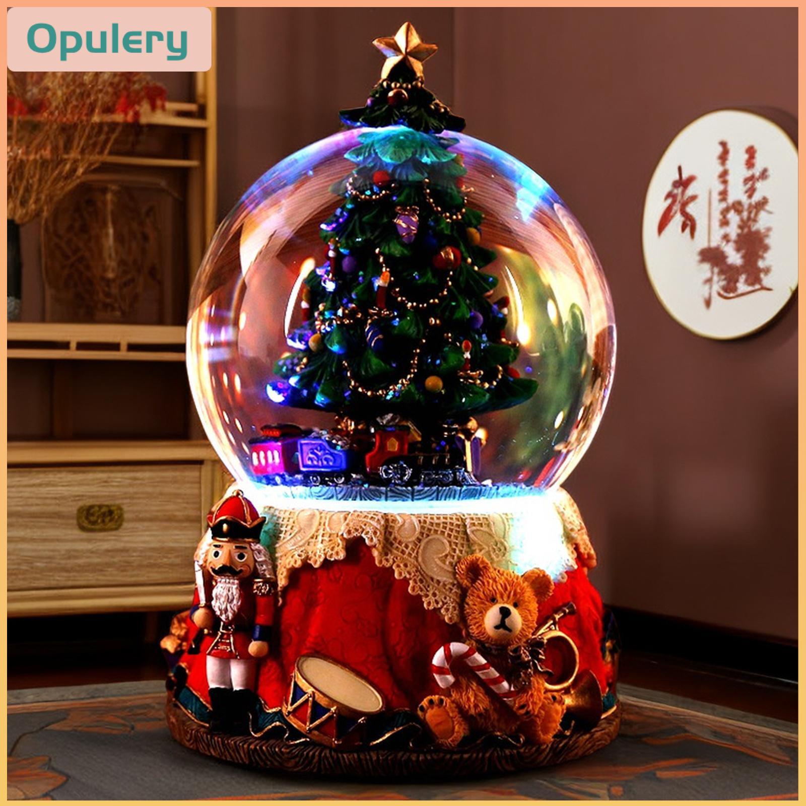 โมเดลฟิกเกอร์ อาร์ตทอย กล่องสุ่มของสะสม ของเล่นและโมเดลสะสม Baosity Music Box Christmas Snow Globe Musical Christmas Tree Decoration Ornament for Wife Husband Daughter Son Christmas Present