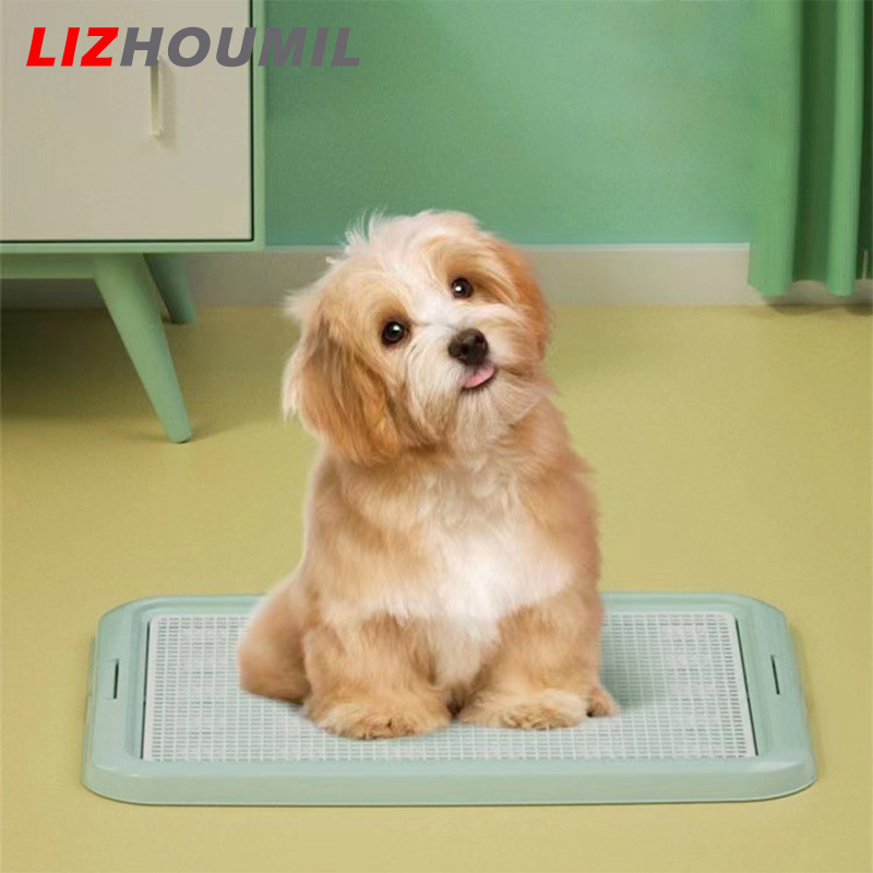 LIZHOUMIL Dog Potty Tray Washable Puppy Pee Pad Holder Removable Mesh Pet Toilet Training Tray For Small Medium Large Dogs ราคา 435 บาท*ส่งฟรี