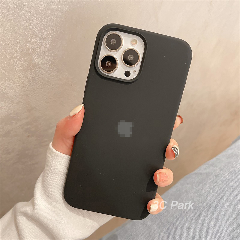 With Logo Official Liquid Silicone Phone Case For iPhone 17 16 15 Pro Max Plus 14 13 12 11 Pro Max XR X XS Max Soft Shockproof Phone Casing Skin-friendly Anti-fall Phone Cover With Velvet Inside - Image 2