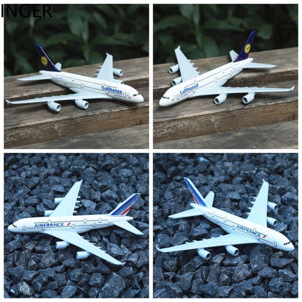 INGER Đúc khuôn Mô hình máy bay kim loại Thu nhỏ UPS B747 Mẫu Airbus A380 Trang trí nhà cửa Bản sao Đồ chơi cân máy bay Trang trí nghệ thuật