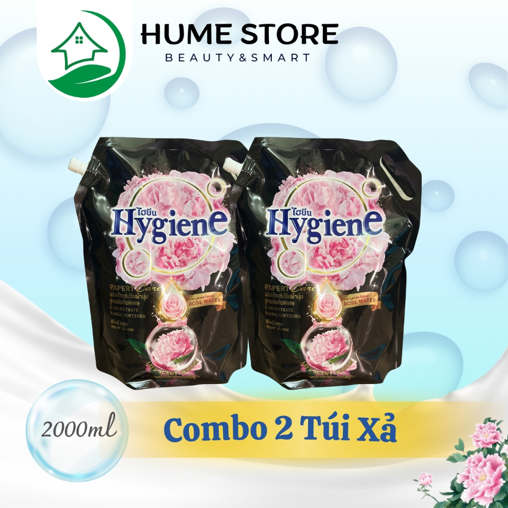 Combo 2 Túi Nước Xả Vải Hygiene Thái Lan 2L-2L2 Đậm Đặc Life Scent Làm Mềm và Thơm Vải