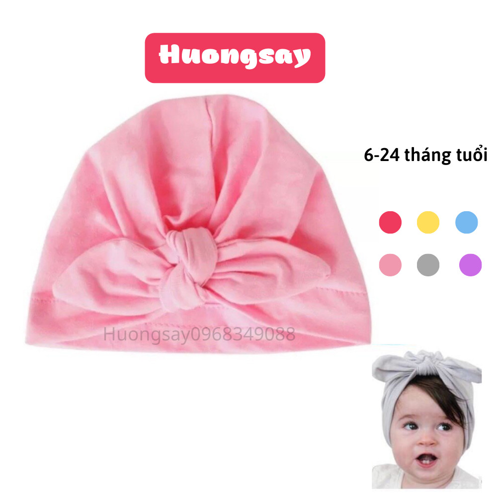 Mũ tuban cotton cho bé gái