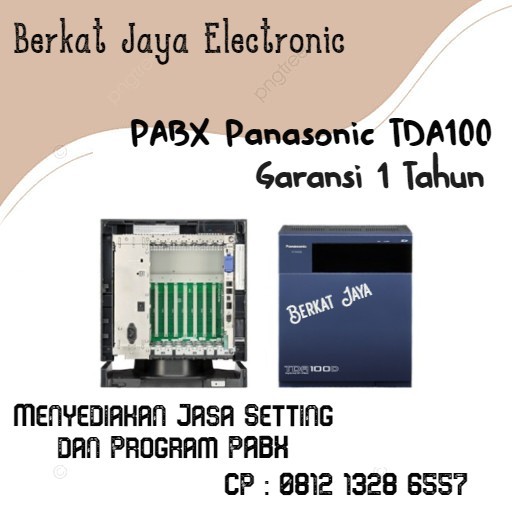 PAKET PABX PANASONIC KX TDA 100 D KAPASITAS 8 LINE. 32 EXTENSION- Shelishop13 Harga 42,020,000 rupiah*Gratis Ongkir