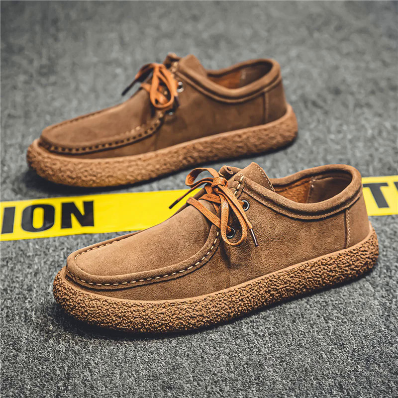 Thời trang r nam đơn giản Giày thoải mái ren-up Giày lười giày nam đế bằng Sneakers đèn cổ điển lái xe giày dép zapatos Hombre