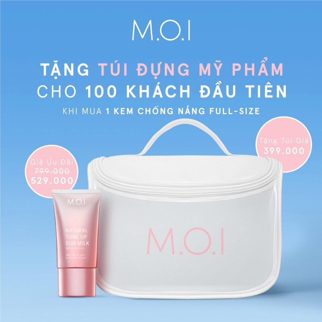 [ Mua 1 tặng 1] Kem chống nắng nâng tone M.O.I Hồ Ngọc Hà nâng tông tự nhiên SPF 50+ PA ++++ 40ml