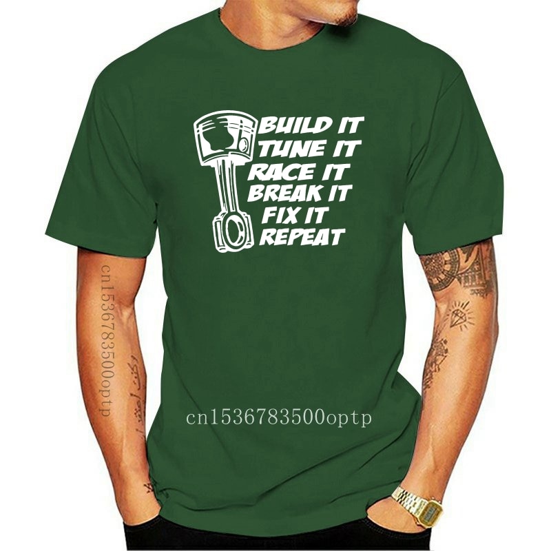 New Build It Race It Fix It T-Shirt Street Outlaws Strip turbo Drag Racing hot rod