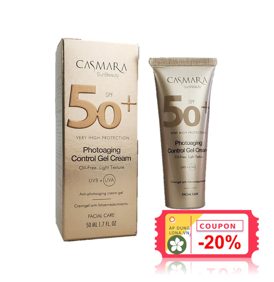 Kem chống nắng bảo vệ cực cao SPF 50+ - Photoaging control gel cream Casmara