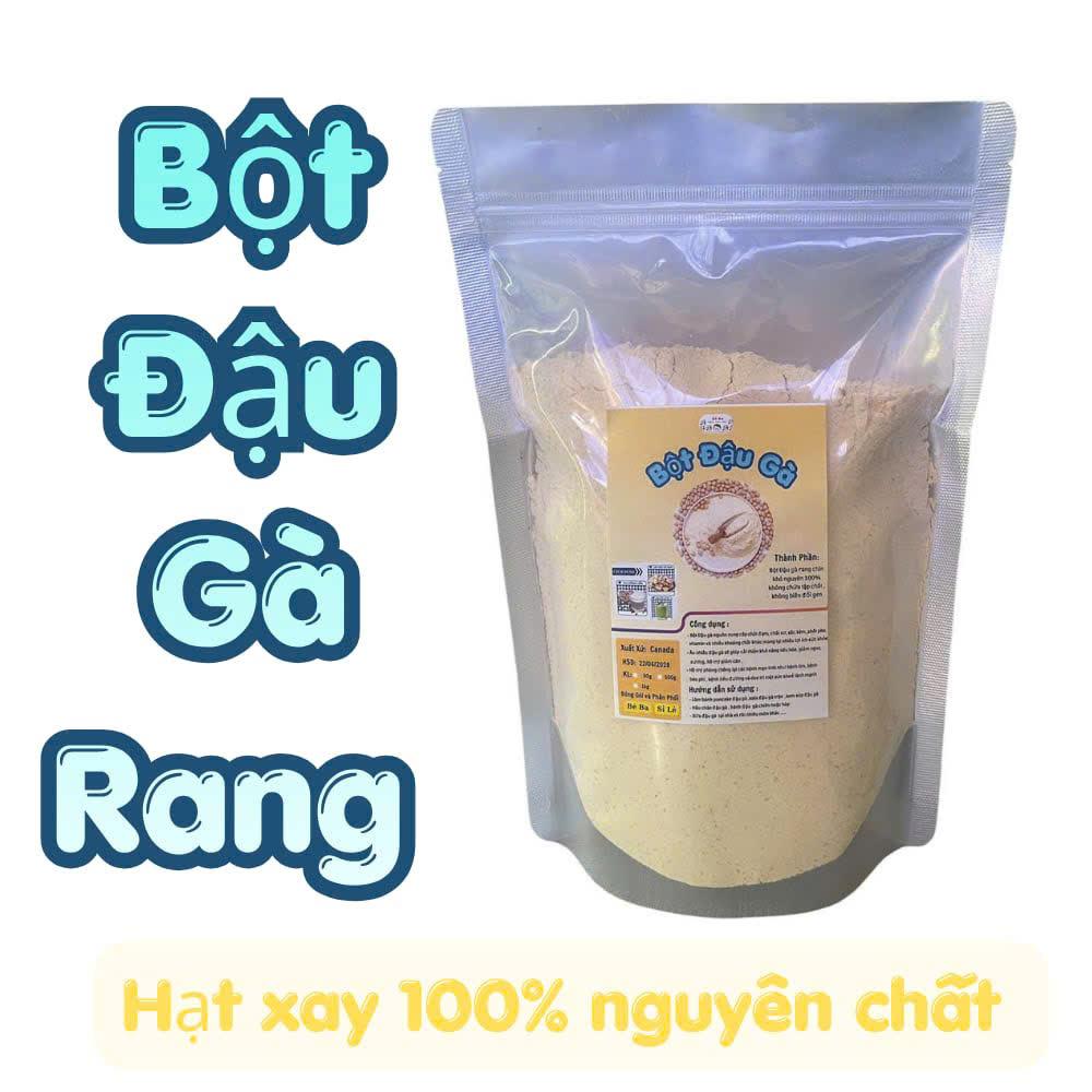 1kg Bột đậu gà rang chín ăn liền trộn salad ,ăn chay , pha dùng hàng ngày , làm bánh , ăn kiêng ,không đường cung cấp nhiều dinh dưỡng