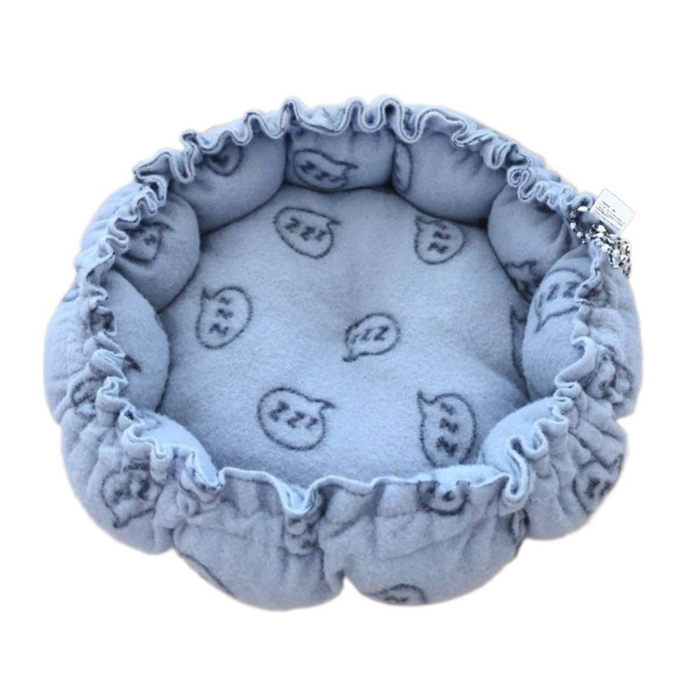 FDGED Plush Winter Cat Kennel Cloth Soft Cat Pumpkin Nest Dog Bed House Round Cat Soft Bed Kitten - 8