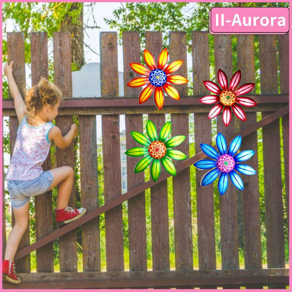 II-AURORA 3D Nhà đẹp hàng rào trang trí hoa bằng kim loại trang trí vườn